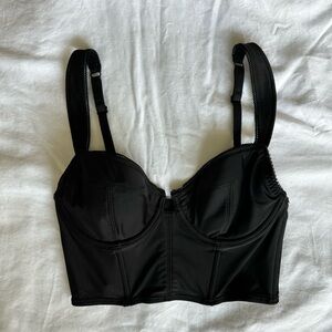 Urban Outfitters Black Tank Top with Adjustable Straps